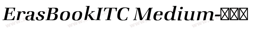 ErasBookITC Medium字体转换